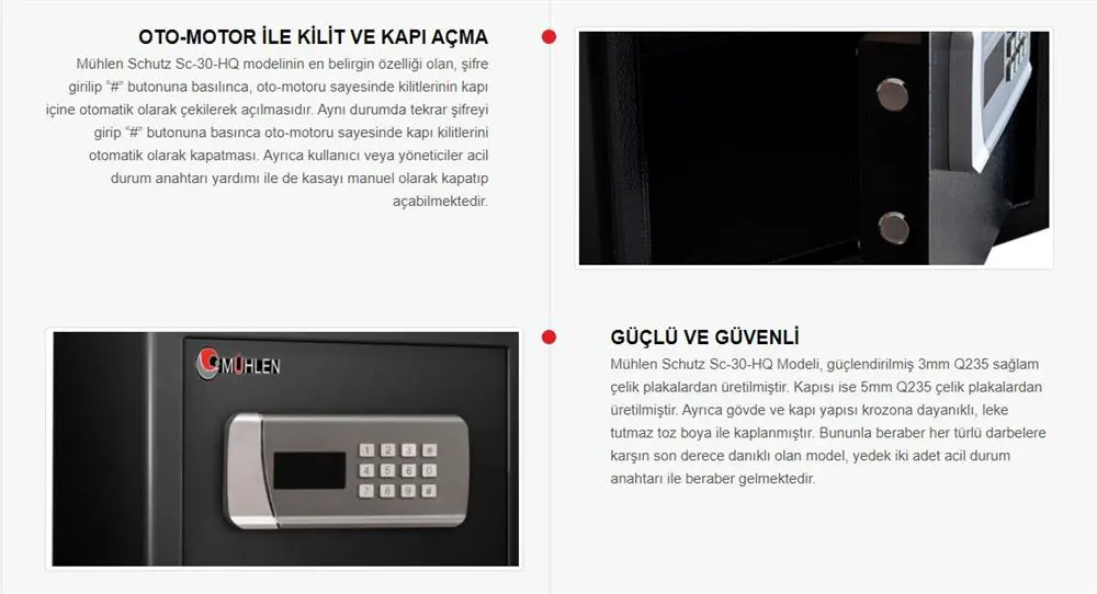 Mühlen Schutz 30-HQ Kasa 30 x 37 x 31 cm - Siyah