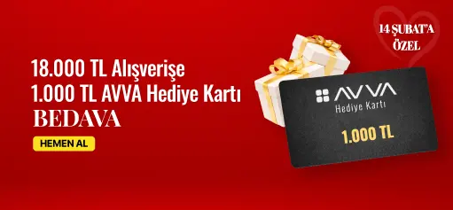 14 Şubat Sevgililer Gününe ÖZEL 1.000 TL Değerinde AVVA Hediye Kartı BEDAVA!HERO