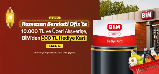 Sadece Bugüne Özel 10.000 TL ve Üzeri Alışverişinize 500 TL BİM Hediye Kart BEDAVA!HERO