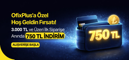 3.000 TL Ve Üzeri İlk Alışverişe 750 TL İNDİRİM!