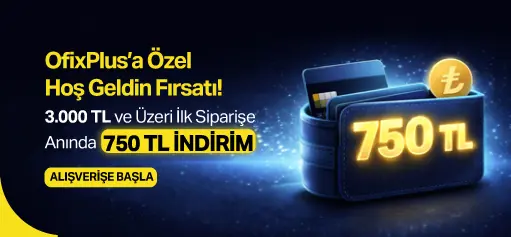 İlk Siparişe Özel Anında 750 TL İNDİRİM!