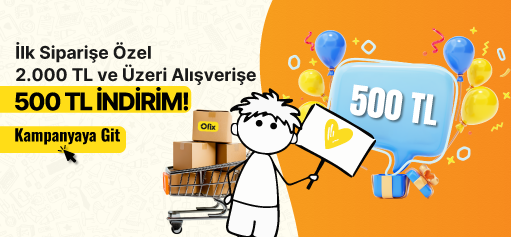 2.000 TL Ve Üzeri İlk Alışverişe 500 TL İNDİRİM!