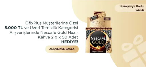 5.000 TL Üzeri TEMİZLİK KATEGORİSİ Alışverişlerinde Nescafe Gold Hazır Kahve 2 g x 50 Adet Hediye!