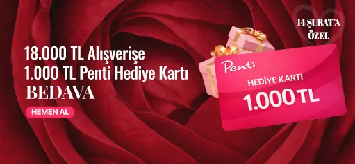 14 Şubat Sevgililer Gününe ÖZEL 1.000 TL Değerinde PENTİ Hediye Kartı BEDAVA!HERO