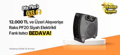12.000 TL ve Üzeri Alışverişe Raks PF20 Siyah Elektrikli Fanlı Isıtıcı BEDAVA!hero