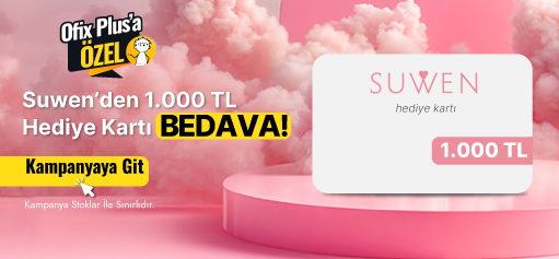 15.000 TL Ve Üzeri Alışverişe Suwen'den 1.000 TL Hediye Kart!