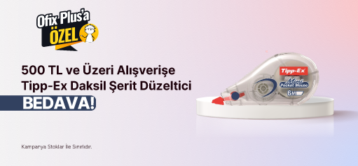 500 TL Ve Üzeri Alışverişe TİPP-EX Bedava!