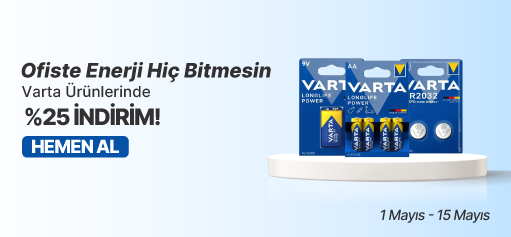 Varta Markalı Ürünlerde %25 İndirim!
