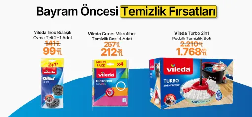 2-16 Mart Tarihleri Arasında Seçili Vileda Markalı Ürünlerde %30'a VARAN İNDİRİM!HERO