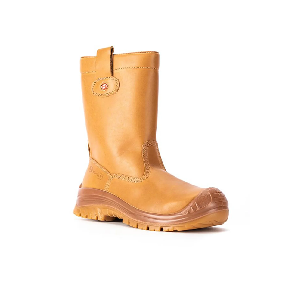 Sixton Montana 81156-07L S3 Kompozit Burunlu İçi Tüylü Deri İş Botu Kahverengi SRC SARI 40