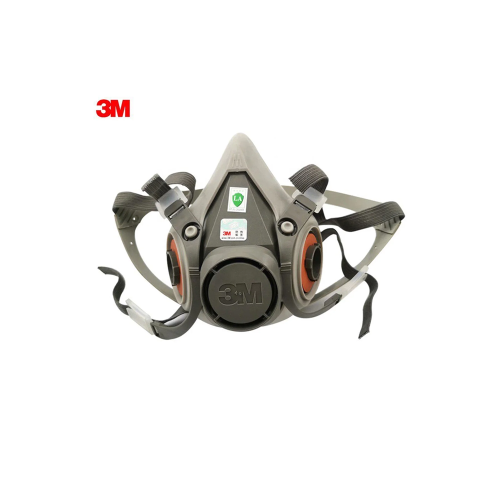 3M 6200 Yarım Yüz Maske –  Solunum Koruyucu, Ayarlanabilir Askılı Endüstriyel Maske STD STD