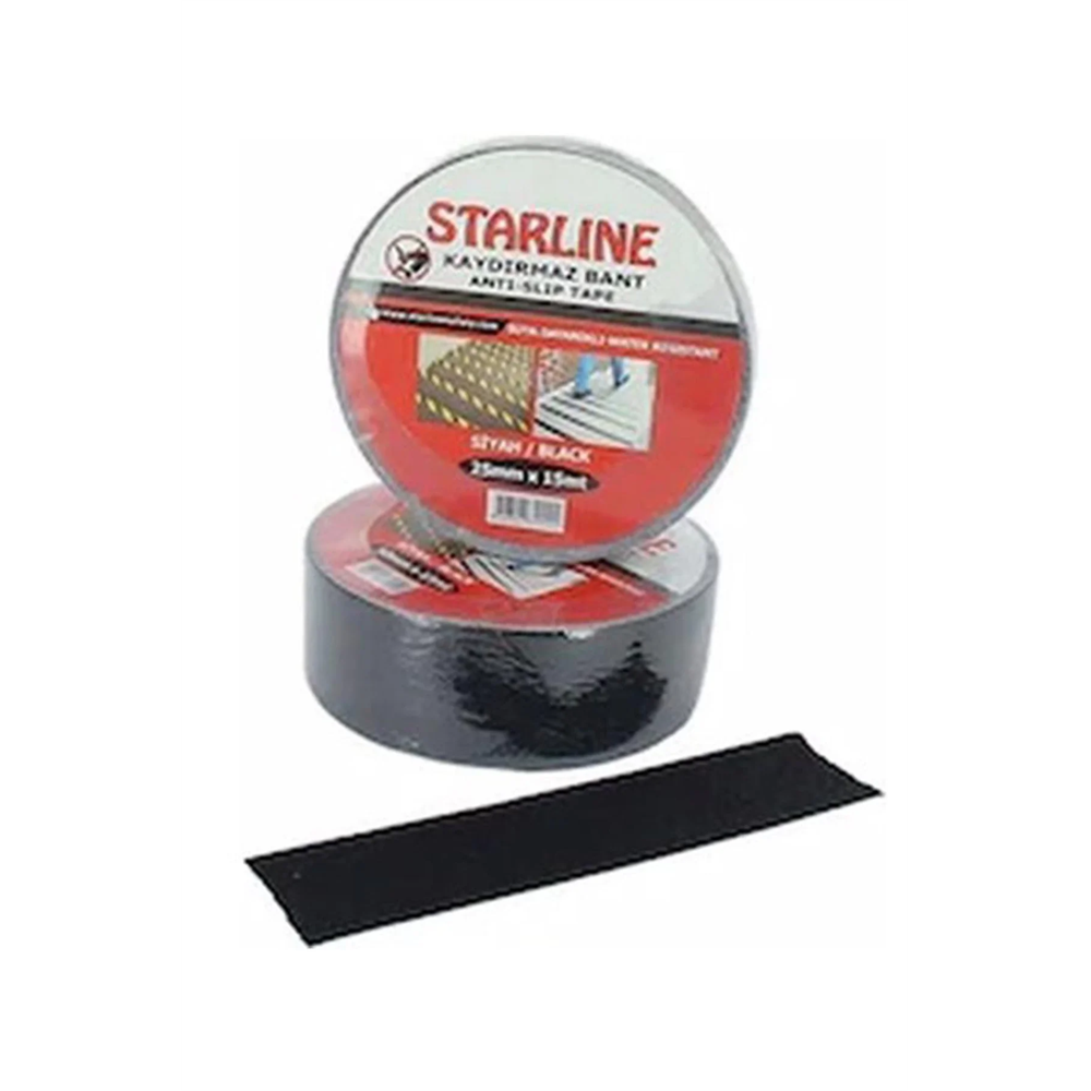 Starline 25mm x 15m Kaydırmaz Bant – Siyah STD STD