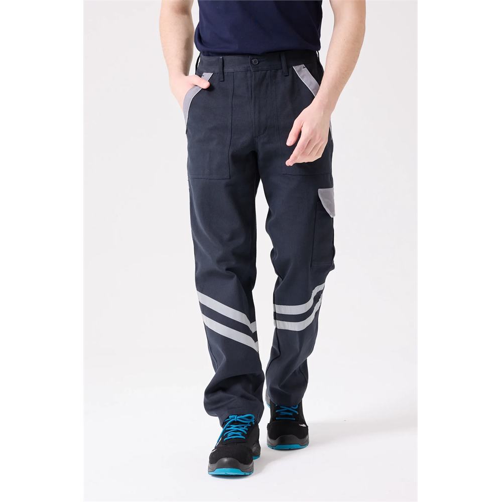Urtica Kışlık Pantolon Dayanıklı ve Rahat İş Pantolonu LACİVERT-GRİ 2XL