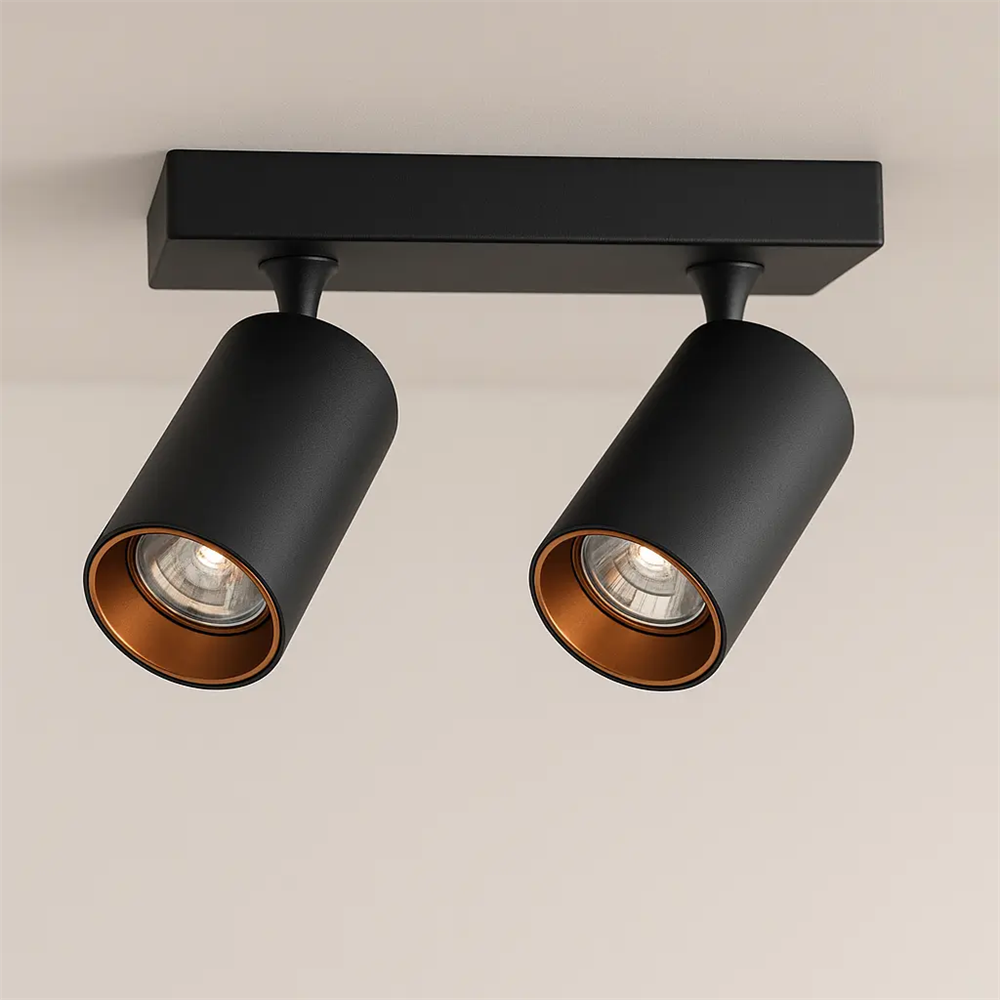 Jupiter 2 Li Sıva Üstü Hareketli Spot Siyah - Oranj