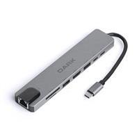 Dark DK-AC-U31X40 USB 3.1 Type-C 8 in1 Ether-HDMI-TF SD Kart Okuyucu- USB 3.0-USB-C&USB-C PD Hub