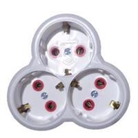 Mutlusan Topraklı Beyaz 3lü Fiş,Priz (Yonca Tip) 001 170 033002 00 00