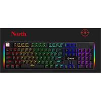 North Shield Blue Switch Türkçe Q RGB Mekanik Gaming Klavye