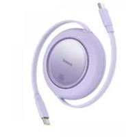 Baseus P10364500213-00 Free2 Pull Mini Kablolu USB-C 100W 2M Mor Şarj Kablosu