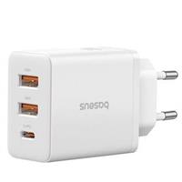 BASEUS P10111402213-00 Cube Hızlı 2 USB-A + Type-C 30W Şarj Cihazı Beyaz