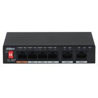 Dahua PFS3006-4ET-60 6 Port 10-100 (4 Poe + 2fe Uplınk Toplam 60W Poe)