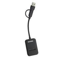 Dark USB-A + USB-C 10- M Key M.2 NVMe SSD Taşınabilir  Disk Yerleştirme Adaptörü DK-AC-DSEM3