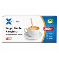 X-Plus Sargılı Bambu Karıştırıcı 11 cm - 200 Adet