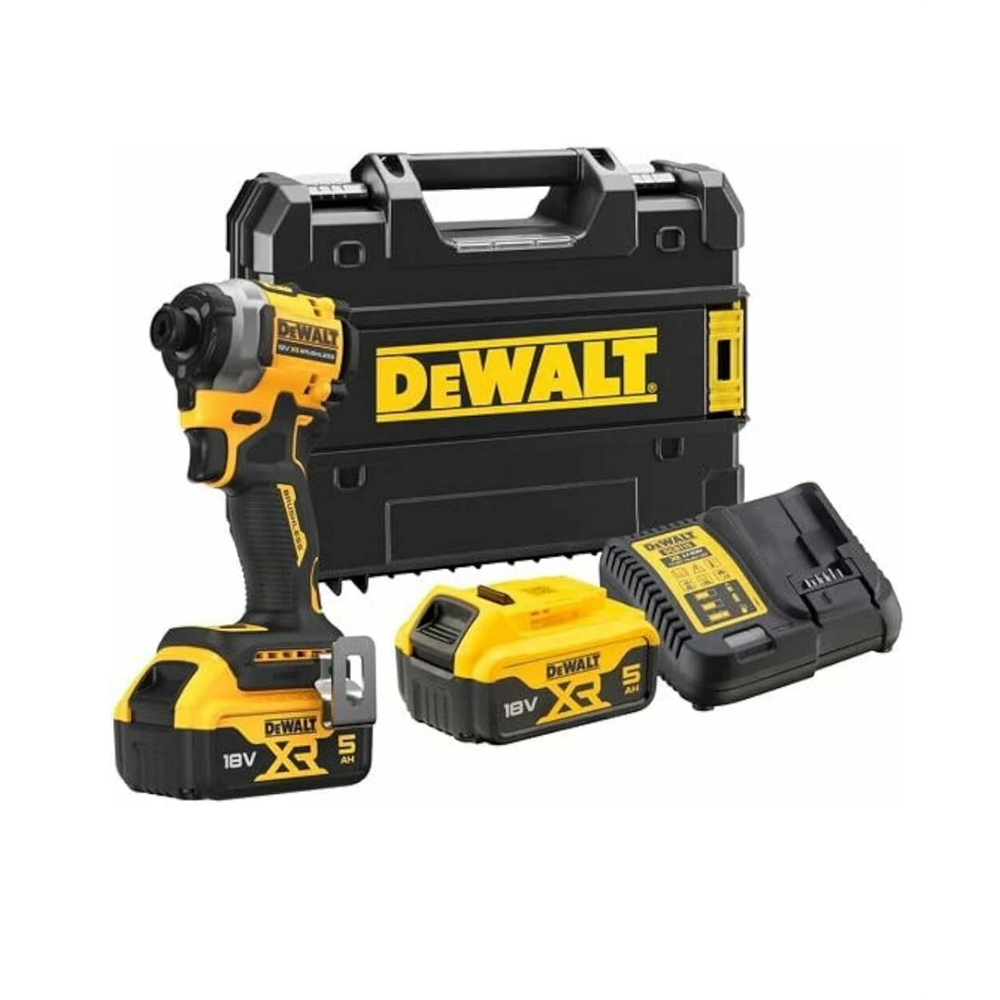 Dewalt Kömürsüz Darbeli Tornavida 18V 5,0AH 192Nm Tork DCF850P2T-QW