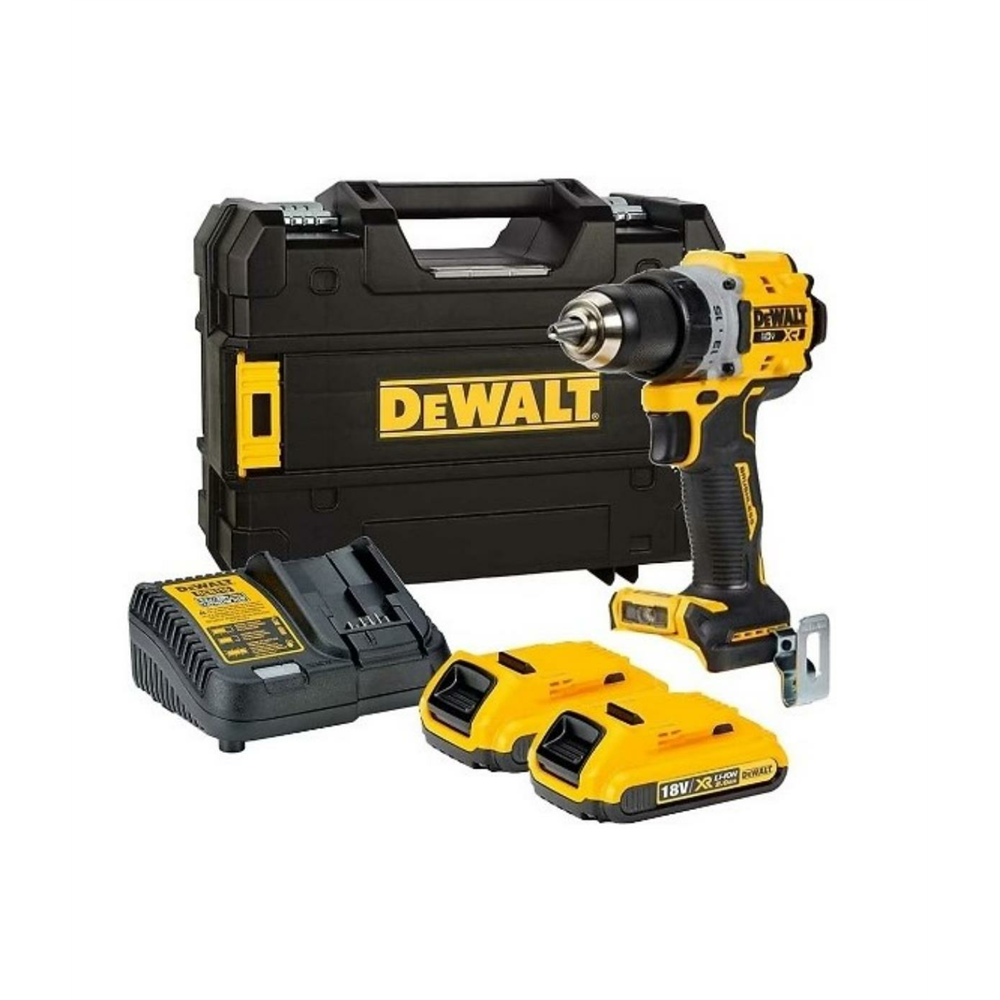 Dewalt Dcd800d2t 18v 2.0ah Li-ion Kömürsüz Çift Akülü Darbesiz Matkap