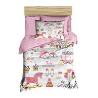 Dijital Baskılı 3d Pamuklu Yenidoğan Bebek Nevresim Takımı Happy Baby Shower