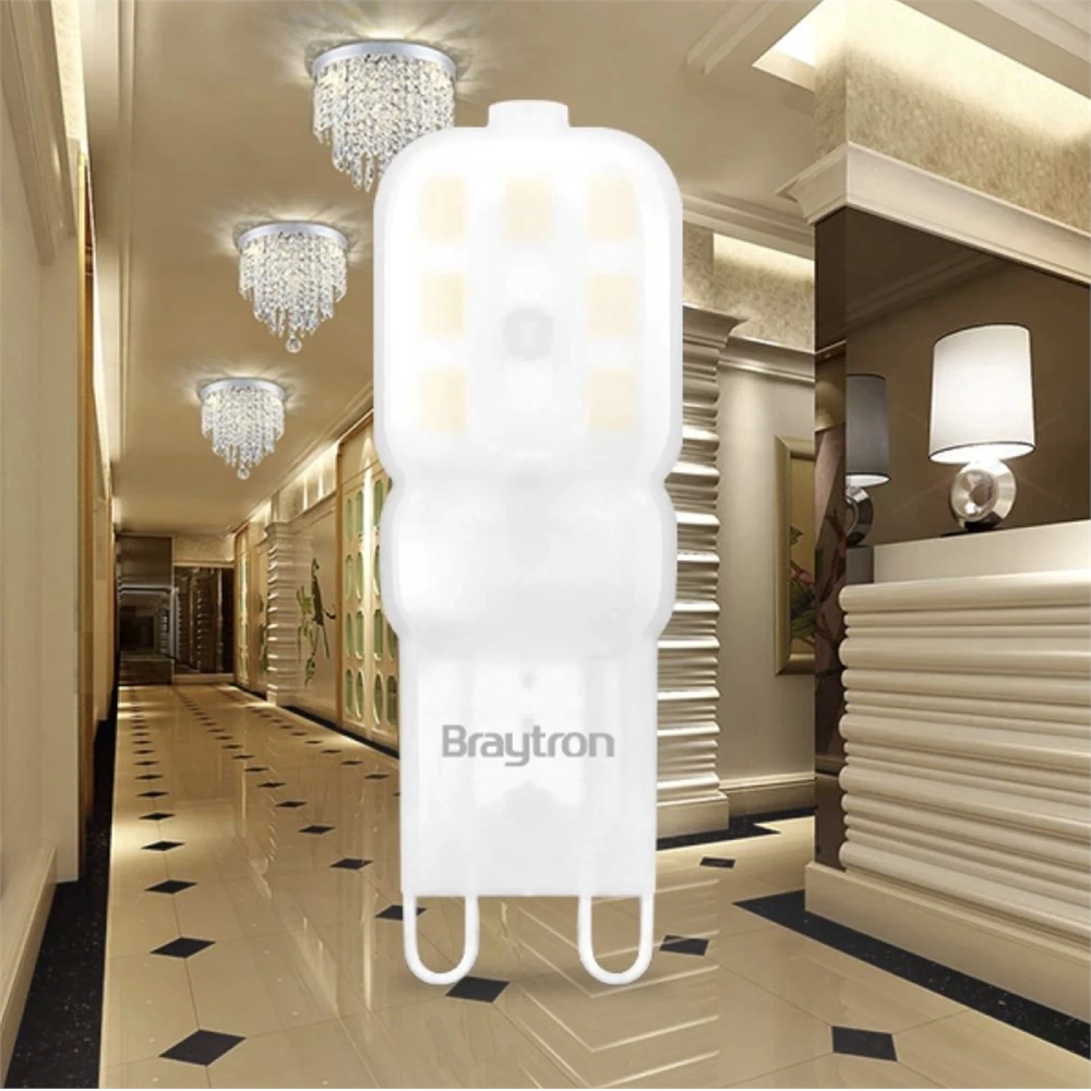 Braytron 3W G9 Kapsül Dimli Led Ampül 3000K Opal