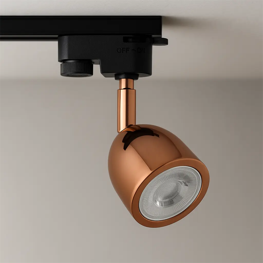 Modesco Belmopan Monofaze Soketli Yuvarlak Ray Spot Rose Gold