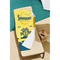 SeaDream Tropikal Desenli Plaj Havlusu 70X140 Cm Summer Holiday