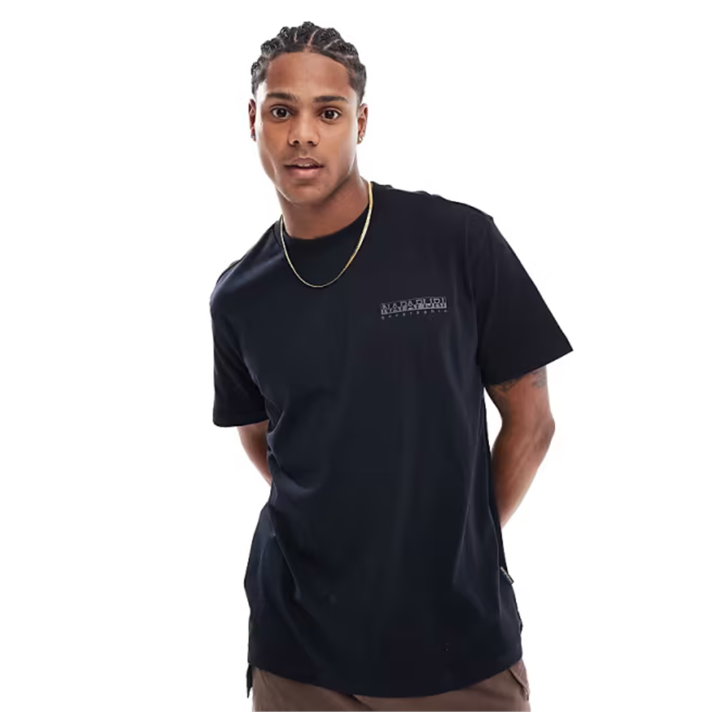 Napapijri Albula Loose Sleeve T-shirt Siyah - M