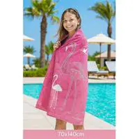 SeaDream Tropikal Desenli Plaj Havlusu 70X140 Cm Flamingo
