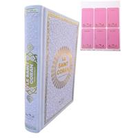 Hafız Boy Termo Deri Le Saınt Coran Fransızca Muhammad Hamıdullah Pembe