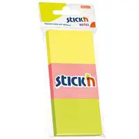 Gıpta Stickn Yapışkanlı Not Kağıdı 3 x 35 x 51 mm 100 Yaprak - Karışık Neon Fosforlu Renkler