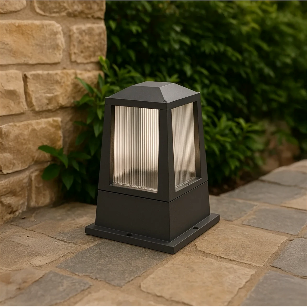 Goldx Dış Mekan Zemin - Duvar Üstü Bahçe Armatür ZE942 Antrasit