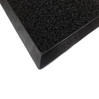 Sercan Hijyen 60 x 80 cm Kauçuk Paspas + İç kıvırcık - Siyah 