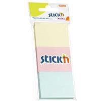 Gıpta Stickn Yapışkanlı Not Kağıdı 3 x 35 x 51 mm 100 Yaprak - Karışık Pastel Renkler