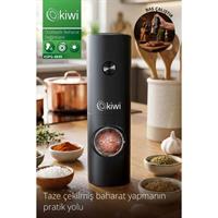 Kiwi Pilli Işıklı Tuz Karabiber Değirmeni