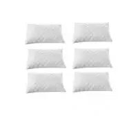 6 lı Kapitoneli Yastık Koruyucu %100 Pamuk 50X70 Beyaz