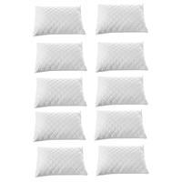 10 lu Kapitoneli Yastık Koruyucu %100 Pamuk 50X70 Beyaz