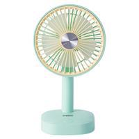 Everest EFN-510 1200mAh 5 İnç 3 Hız Kademeli Dönebilen Masaüstü Usb Fan - Yeşil/Sarı