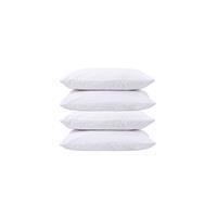 4 lü Sıvı Geçirmez Yastık Alezi Pamuklu Kapaklı 50x70+20 Beyaz