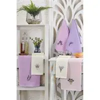6 Parça Mutfak Kurulama Bezi 30 X 50 Cm Lavender Flower Renkli