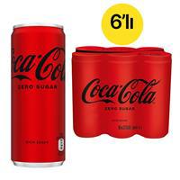Coca Cola Zero Şekersiz Slim 250 ml x 6 Adet