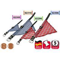 Karlıe Deri Bandanalı Boyun Tasma 52cm Mavi