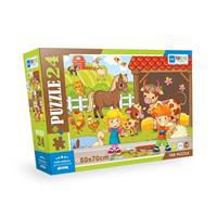Blue Focus Farm Animals (Çiftlik Hayvanları) - Puzzle 24 Parça