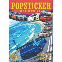 Spor Arabalar Boyama Kitabı Popsticker