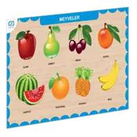 Ahşap Meyveler Eğitici Set